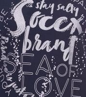 2er Sparpack SOCCX Damen Oversized Sweatshirt mit Rundhals-Ausschnitt Alltags-Pulli SCU-2100-3772 Blau