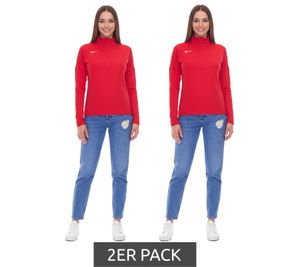 2er Sparpack NIKE Dry Element Longsleeve Damen Trainings-Top mit Half-Zip Sweatshirt mit Dry-Fit NT0316-657 Rot
