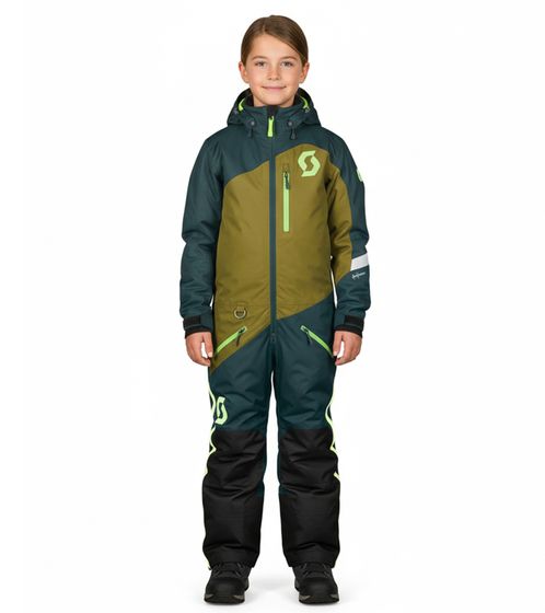 Tuta monopezzo invernale/motoslitta SCOTT DS Dryo Monosuit da bambino con membrana DRYOsphere 2L per motoslitta e uso invernale fuoristrada 292397 7650 Turchese/Verde oliva Tuta monopezzo invernale/motoslitta SCOTT DS Dryo Monosuit da bambino con membrana DRYOsphere 2L per motoslitta e uso invernale fuoristrada 292397 7650 Turchese/Verde oliva