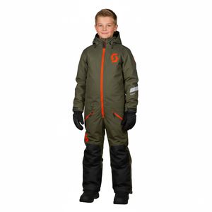 SCOTT DS Dryo Monosuit Kids' Winter/Snowmobile One-Piece Suit with DRYOsphere 2L Membrane for Snow Motoring and Winter Off-Road Use 292397 7340 Olive Green SCOTT DS Dryo Monosuit Kids' Winter/Snowmobile One-Piece Suit with DRYOsphere 2L Membrane for Snow Motoring and Winter Off-Road Use 292397 7340 Olive Green
