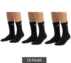 18 pairs of Kappa low-cut socks, cotton socks with logo, everyday socks, 304M5N0 922 Black 18 pairs of Kappa low-cut socks, cotton socks with logo, everyday socks, 304M5N0 922 Black