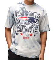 RE:COVERED X NFL New England Patriots Herren T-Shirt mit verschiedenen Prints Baumwoll-Shirt Weiß, Blau, Grau, Bunt