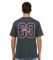 RE:COVERED X NFL New England Patriots Herren T-Shirt mit verschiedenen Prints Baumwoll-Shirt Weiß, Blau, Grau, Bunt