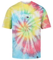 RE:COVERED X NFL New England Patriots Herren T-Shirt mit verschiedenen Prints Baumwoll-Shirt Weiß, Blau, Grau, Bunt