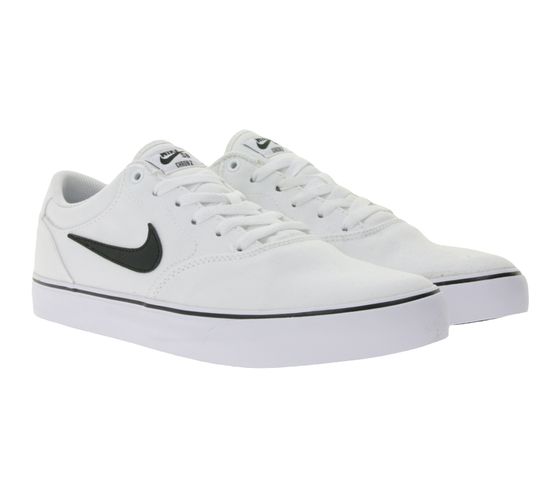 Sneakers NIKE SB Chron 2 Canvas da uomo, scarpe basse con ammortizzazione in schiuma, stringate, DM3494 100 Bianco