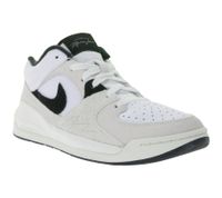 NIKE Air Jordan Stadium 90 SE Men's Mid-Top Basketball-Inspired Sneakers Made of Genuine Leather and Airy Ripstop FD6424 100 Beige/White