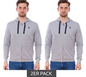 Felpa con cappuccio da uomo U.S. POLO ASSN., pullover in cotone, 162 62510 52191 282 Grigio Felpa con cappuccio da uomo U.S. POLO ASSN., pullover in cotone, 162 62510 52191 282 Grigio