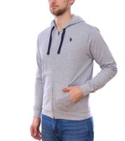 U.S. POLO ASSN. Men's Hooded Sweatshirt, Cotton Pullover, 162 62510 52191 282 Gray