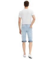 2er Sparpack Herren Long-Jeans-Bermuda Baumwoll-Hose mit fixiertem Umschlag nachhaltige kurze Hose 918735 Hell-Blau