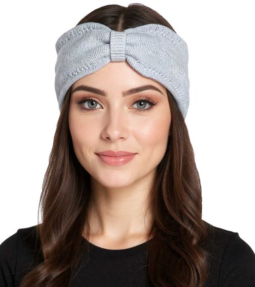 ZWILLINGSHERZ Knitted Headband, Cashmere Headband, Headwear, Fine Knit, Winter Headband, Accessory, 8007 Light Gray ZWILLINGSHERZ Knitted Headband, Cashmere Headband, Headwear, Fine Knit, Winter Headband, Accessory, 8007 Light Gray