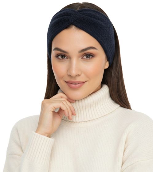 ZWILLINGSHERZ Knitted Headband, Wool Headband, Headwear, Chunky Knit, Winter Headband, Accessory 8007 Navy Blue ZWILLINGSHERZ Knitted Headband, Wool Headband, Headwear, Chunky Knit, Winter Headband, Accessory 8007 Navy Blue