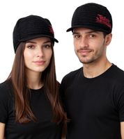 3er Pack The Black Dahlia Murder Unisex Schirm-Mütze mit Logo-Schriftzug Schirm-Beanie Strick-Mütze KC107206BDM Schwarz 3er Pack The Black Dahlia Murder Unisex Schirm-Mütze mit Logo-Schriftzug Schirm-Beanie Strick-Mütze KC107206BDM Schwarz