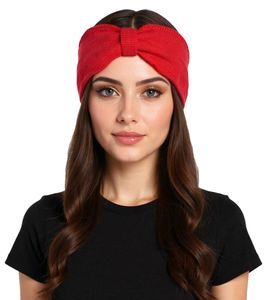 ZWILLINGSHERZ Knitted Headband Cashmere Headband Headwear Fine Knit Winter Headband Accessory 8007 Red ZWILLINGSHERZ Knitted Headband Cashmere Headband Headwear Fine Knit Winter Headband Accessory 8007 Red