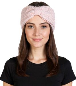 ZWILLINGSHERZ Knitted Headband, Wool Headband, Headwear, Chunky Knit, Winter Headband, Accessory, 8007 Pink ZWILLINGSHERZ Knitted Headband, Wool Headband, Headwear, Chunky Knit, Winter Headband, Accessory, 8007 Pink