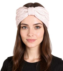 ZWILLINGSHERZ Knitted Headband, Wool Headband, Headwear, Chunky Knit, Winter Headband, Accessory 8007 Light Pink ZWILLINGSHERZ Knitted Headband, Wool Headband, Headwear, Chunky Knit, Winter Headband, Accessory 8007 Light Pink