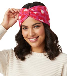 ZWILLINGSHERZ Knitted Headband, Wool Headband, Headwear, Fine Knit, Winter Headband, Accessory 8007 Leo Pink/Red ZWILLINGSHERZ Knitted Headband, Wool Headband, Headwear, Fine Knit, Winter Headband, Accessory 8007 Leo Pink/Red