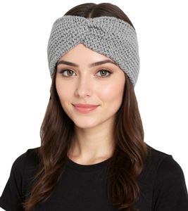 ZWILLINGSHERZ Strick-Stirnband Stirnband mit Wolle Kopfbedeckung Grobstrick Winter-Stirnband Accessoire 8007 Hellgrau ZWILLINGSHERZ Strick-Stirnband Stirnband mit Wolle Kopfbedeckung Grobstrick Winter-Stirnband Accessoire 8007 Hellgrau
