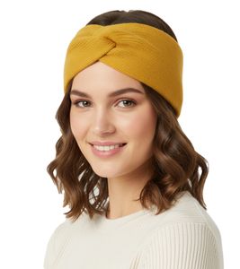 ZWILLINGSHERZ Strick-Stirnband Kaschmir-Stirnband Kopfbedeckung Feinstrick Winter-Stirnband Accessoire 8007 Gelb ZWILLINGSHERZ Strick-Stirnband Kaschmir-Stirnband Kopfbedeckung Feinstrick Winter-Stirnband Accessoire 8007 Gelb