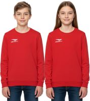Suéter PENALTY Era Roundneck Co Jr para niños con bordado del logo, suéter de algodón para niños y niñas adolescentes, 354710-4000 Rojo Suéter PENALTY Era Roundneck Co Jr para niños con bordado del logo, suéter de algodón para niños y niñas adolescentes, 354710-4000 Rojo