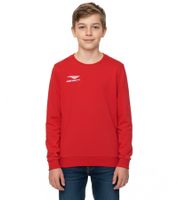 Suéter PENALTY Era Roundneck Co Jr para niños con bordado del logo, suéter de algodón para niños y niñas adolescentes, 354710-4000 Rojo Suéter PENALTY Era Roundneck Co Jr para niños con bordado del logo, suéter de algodón para niños y niñas adolescentes, 354710-4000 Rojo