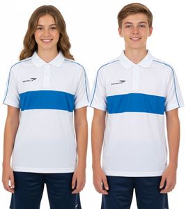 Polo PENALTY Polo Matis Jr. pour enfant en matière DRY ON à séchage rapide, T-shirt de sport 310703-1410 Blanc/Bleu Polo PENALTY Polo Matis Jr. pour enfant en matière DRY ON à séchage rapide, T-shirt de sport 310703-1410 Blanc/Bleu