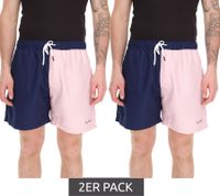 Short de bain homme Pierre Cardin, short de bain élégant, LA205027 Bleu marine/rose, lot de 2 Short de bain homme Pierre Cardin, short de bain élégant, LA205027 Bleu marine/rose, lot de 2