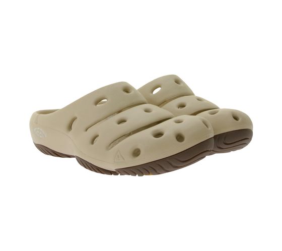 Zueco KEEN Yogui para mujer con pantuflas ecológicas antiolor y plantilla texturizada 1026247 Beige