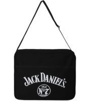 Bolso bandolera de lona Jack Daniel's, bolso para portátil, accesorio para fans, 38 x 28 x 5 cm, negro Bolso bandolera de lona Jack Daniel's, bolso para portátil, accesorio para fans, 38 x 28 x 5 cm, negro