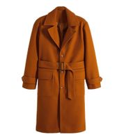 Confezione da 2 cappotti in misto lana da uomo, giacca autunnale con cintura, maniche lunghe, giacca invernale con bottoni, 936768 marrone Confezione da 2 cappotti in misto lana da uomo, giacca autunnale con cintura, maniche lunghe, giacca invernale con bottoni, 936768 marrone
