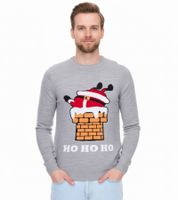 Maglione da uomo in maglia con motivo natalizio, maglione natalizio, maglione casual, 979440 grigio Maglione da uomo in maglia con motivo natalizio, maglione natalizio, maglione casual, 979440 grigio
