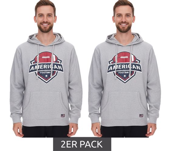 Sweat à capuche U.S. SPORT AMERICA pour homme, avec capuche et grand lettrage, en coton, pour l'été, décontracté, gris Sweat à capuche U.S. SPORT AMERICA pour homme, avec capuche et grand lettrage, en coton, pour l'été, décontracté, gris