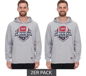 Sweat à capuche U.S. SPORT AMERICA pour homme, avec capuche et grand lettrage, en coton, pour l'été, décontracté, gris Sweat à capuche U.S. SPORT AMERICA pour homme, avec capuche et grand lettrage, en coton, pour l'été, décontracté, gris