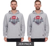 Sweat à capuche U.S. SPORT AMERICA pour homme, avec capuche et grand lettrage, en coton, pour l'été, décontracté, gris Sweat à capuche U.S. SPORT AMERICA pour homme, avec capuche et grand lettrage, en coton, pour l'été, décontracté, gris