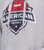 Sweat à capuche U.S. SPORT AMERICA pour homme, avec capuche et grand lettrage, en coton, pour l'été, décontracté, gris Sweat à capuche U.S. SPORT AMERICA pour homme, avec capuche et grand lettrage, en coton, pour l'été, décontracté, gris