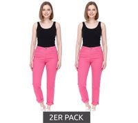 Pantaloni in denim di cotone a 5 tasche da donna Alife and Kickin, confezione da 2, rosa Pantaloni in denim di cotone a 5 tasche da donna Alife and Kickin, confezione da 2, rosa