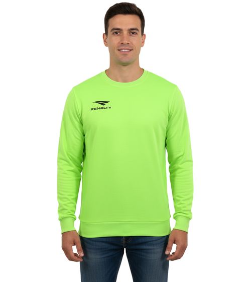 Sudadera de entrenamiento PENALTY Era de cuello redondo para hombre con estampado de logotipo, 354502-2100 Amarillo neón Sudadera de entrenamiento PENALTY Era de cuello redondo para hombre con estampado de logotipo, 354502-2100 Amarillo neón