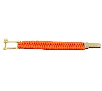 Braccialetto Paracord I-BRACE, corda di sopravvivenza intrecciata con corda da paracadute antistrappo 550 Cord IB1051 Arancione