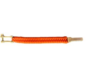 Bracciale Paracord I-BRACE: Bracciale di sopravvivenza intrecciato in corda da paracadute antistrappo 550 Cord IB-1043 Arancione