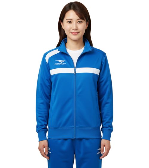 Veste d'entraînement femme PENALTY Racer Wo avec poches avant zippées - Veste de sport - Veste de fitness 354620-6041 Bleu Veste d'entraînement femme PENALTY Racer Wo avec poches avant zippées - Veste de sport - Veste de fitness 354620-6041 Bleu