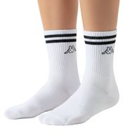 18 Paar Kappa Tennis-Socken Baumwoll-Strümpfe mit Markendruck Alltags-Socken 371E7JW A00 Weiß