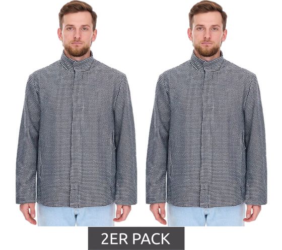 Chaqueta de primavera con estampado de pata de gallo para hombre (pack de 2) 957466 Negro/Blanco Chaqueta de primavera con estampado de pata de gallo para hombre (pack de 2) 957466 Negro/Blanco