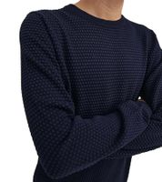 Suéter de punto JACK & JONES JJEATLAS para hombre con diseño estructurado, jersey de algodón, cuello redondo, 12212816, beige o azul oscuro Suéter de punto JACK & JONES JJEATLAS para hombre con diseño estructurado, jersey de algodón, cuello redondo, 12212816, beige o azul oscuro