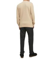 Suéter de punto JACK & JONES JJEATLAS para hombre con diseño estructurado, jersey de algodón, cuello redondo, 12212816, beige o azul oscuro Suéter de punto JACK & JONES JJEATLAS para hombre con diseño estructurado, jersey de algodón, cuello redondo, 12212816, beige o azul oscuro