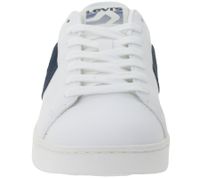 LEVI´S Swift Herren Freizeit-Sneaker aus Echtleder Turnschuhe im Leder-Overlay-Look Schnür-Schuhe 235658-846N Weiß/Navy