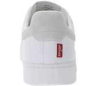 LEVI´S Swift Herren Freizeit-Sneaker aus Echtleder Turnschuhe im Leder-Overlay-Look Schnür-Schuhe 235658-846G Weiß/Grau