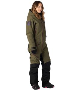 SCOTT DS-I Dryo Monosuit Damen Winter-/Schneemobil-Einteiler mit DRYOsphere 2L-Membran Motorfahrten im Schnee Winter-Offroad-Einsatz 292393 7658 Grün/Schwarz