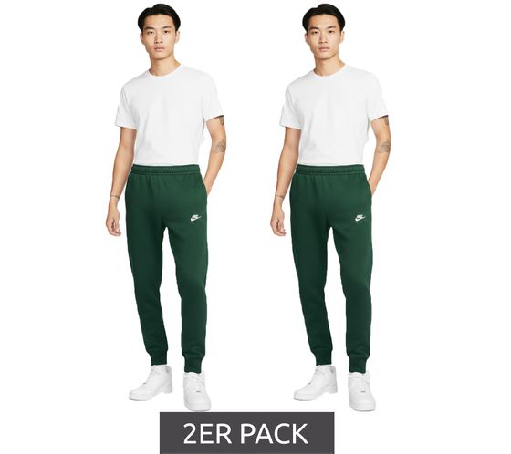 2-Pack Value Pack NIKE M NSW CLUB JGGR BB Men's Fleece Pants Cotton Jogging Pants with Pockets BV2671 323 Green 2-Pack Value Pack NIKE M NSW CLUB JGGR BB Men's Fleece Pants Cotton Jogging Pants with Pockets BV2671 323 Green