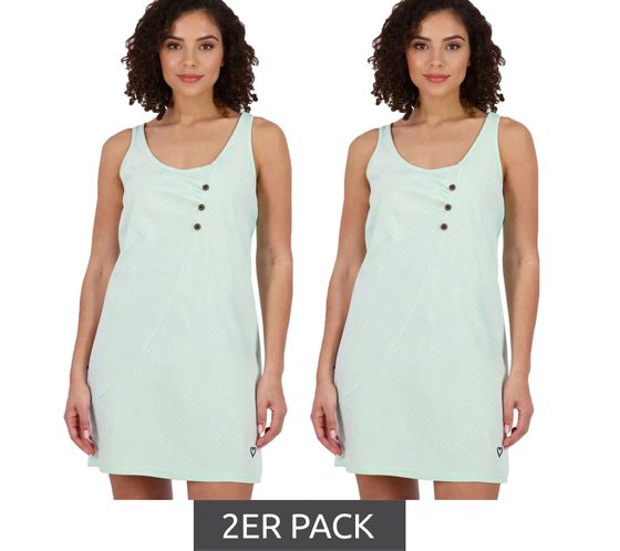 2er Sparpack ALIFE AND KICKIN CamyAK B Damen Mini-Kleid Baumwoll-Kleid mit Punkten Sommer-Kleid 54009000 Aqua-Blau 2er Sparpack ALIFE AND KICKIN CamyAK B Damen Mini-Kleid Baumwoll-Kleid mit Punkten Sommer-Kleid 54009000 Aqua-Blau