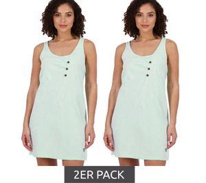 2er Sparpack ALIFE AND KICKIN CamyAK B Damen Mini-Kleid Baumwoll-Kleid mit Punkten Sommer-Kleid 54009000 Aqua-Blau 2er Sparpack ALIFE AND KICKIN CamyAK B Damen Mini-Kleid Baumwoll-Kleid mit Punkten Sommer-Kleid 54009000 Aqua-Blau