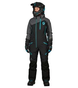 SCOTT DS-I Dryo Monosuit Damen Winter-/Schneemobil-Einteiler mit DRYOsphere 2L-Membran Motorfahrten im Schnee Winter-Offroad-Einsatz 292393 7424 Schwarz/Blau SCOTT DS-I Dryo Monosuit Damen Winter-/Schneemobil-Einteiler mit DRYOsphere 2L-Membran Motorfahrten im Schnee Winter-Offroad-Einsatz 292393 7424 Schwarz/Blau